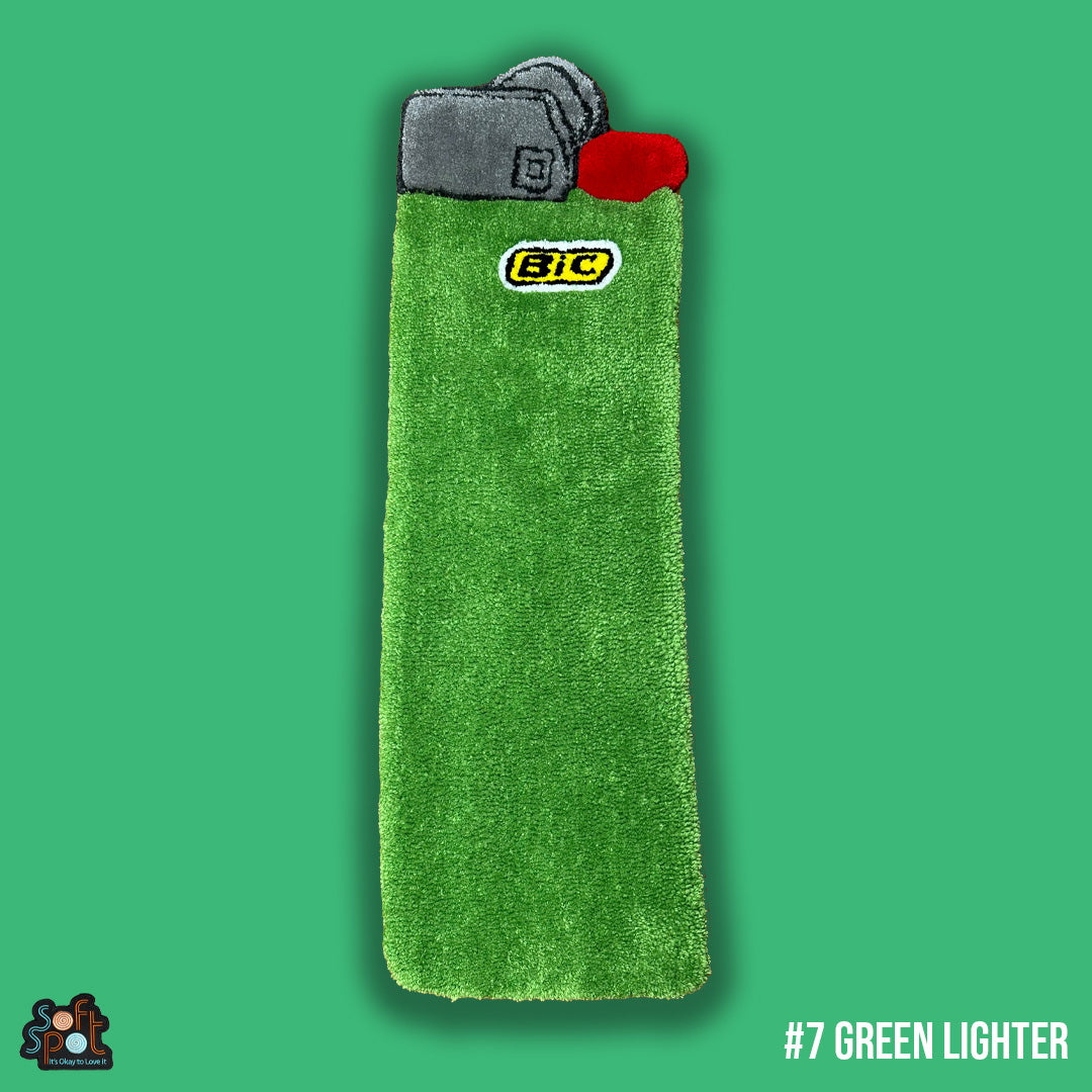 #7 "BIC" Green Lighter