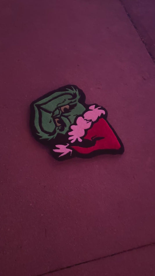 The Grinch: 1/1 Hand-Tufted Rug Artwork